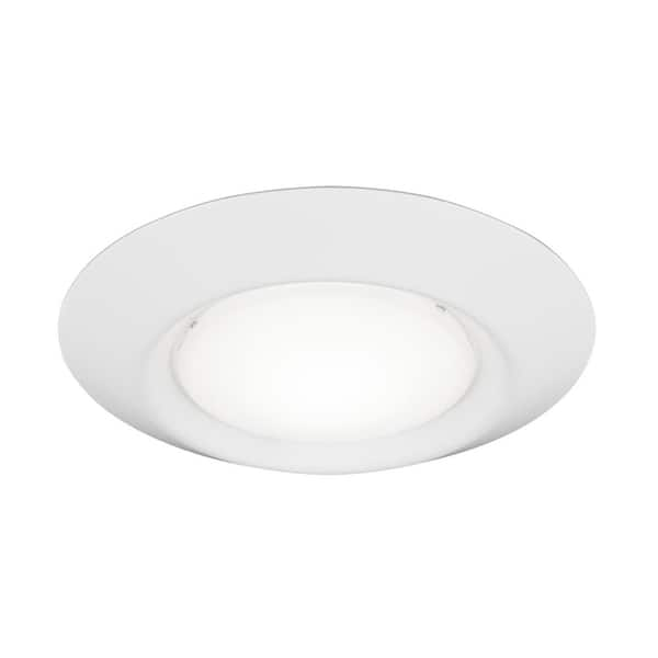 Traverse Lyte Round 6 in. 3000K T24 Canless Integrated LED Recessed Light 925 Lumens Wet Rated Dimmable J-Box Mounted