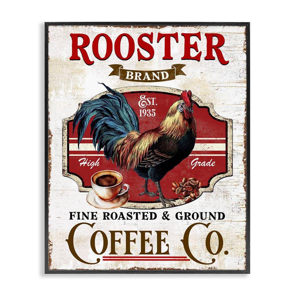 Rooster Brand Coffee Co by Creatif Belle Black Framed Food Giclee Art Print 20 in. x 16 in. price history on PriceWatchPro