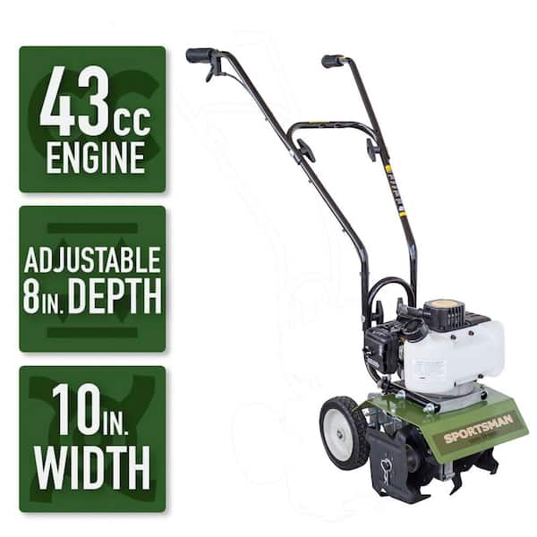 Sportsman 807769 Earth Series 10 in. 43 cc 2-Cycle Gas Powered Mini Cultivator - 2