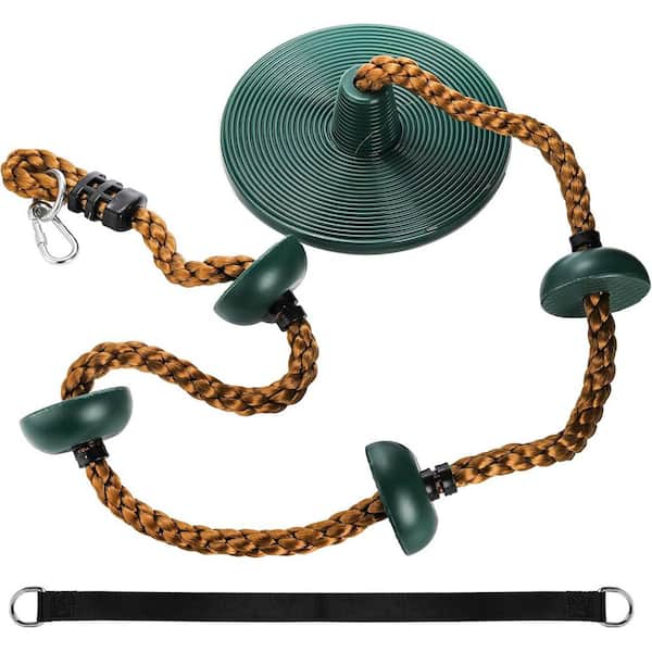 Misopily Climbing Rope with Platforms Tree Swing for Kids Secure