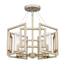 Golden Lighting Marco 5-Light White Gold Chandelier with Clear Glass ...