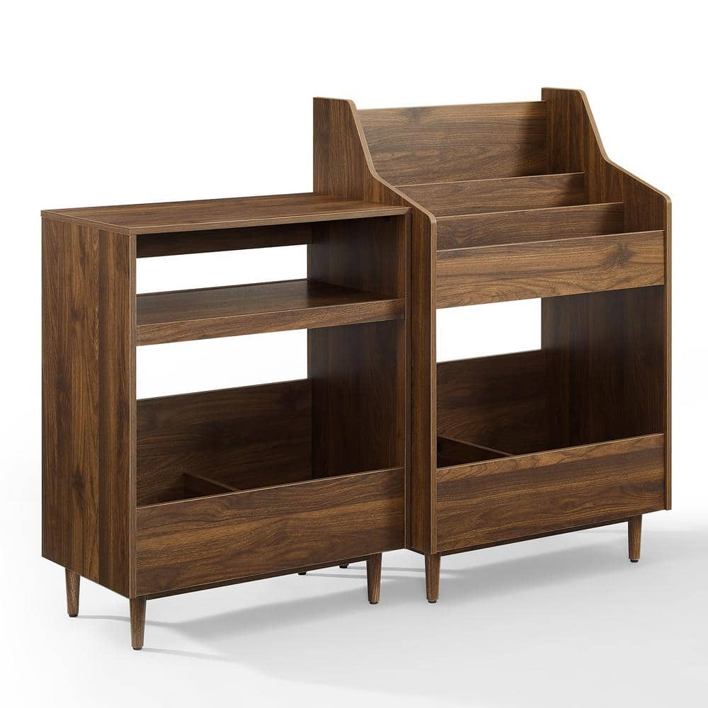 Walnut Record Storage Shelves – Krovel Furniture Co.