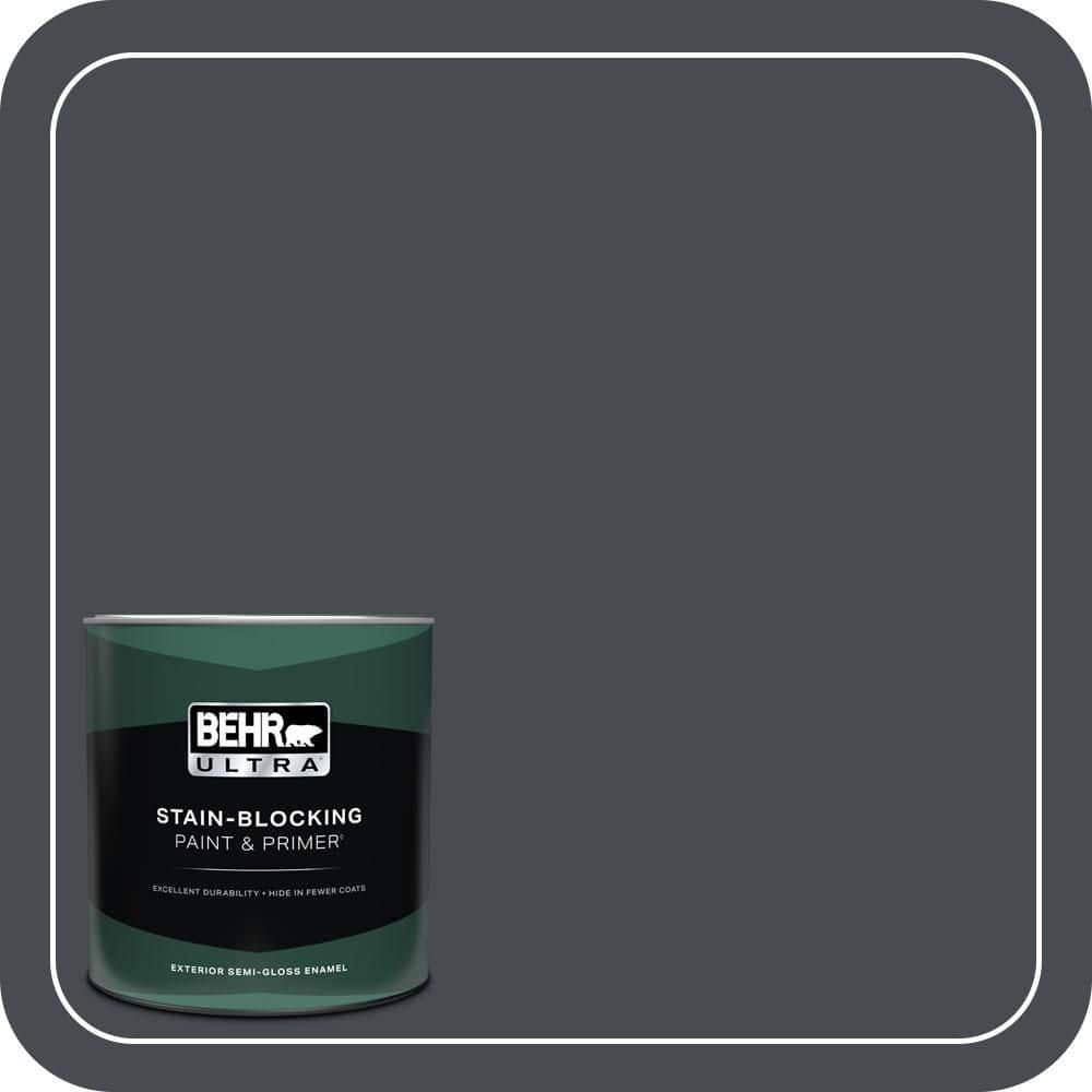 1 qt. Home Decorators Collection #HDC-CL-24 Black Ribbon Semi-Gloss Enamel Exterior Paint & Primer price history on PriceWatchPro