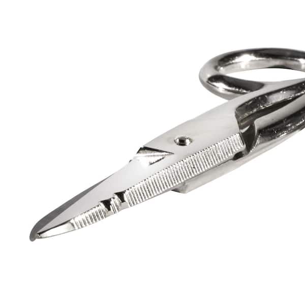 Electrician's scissors stainless steel micro-teeth blade nylon and  fiberglass handlel WRK