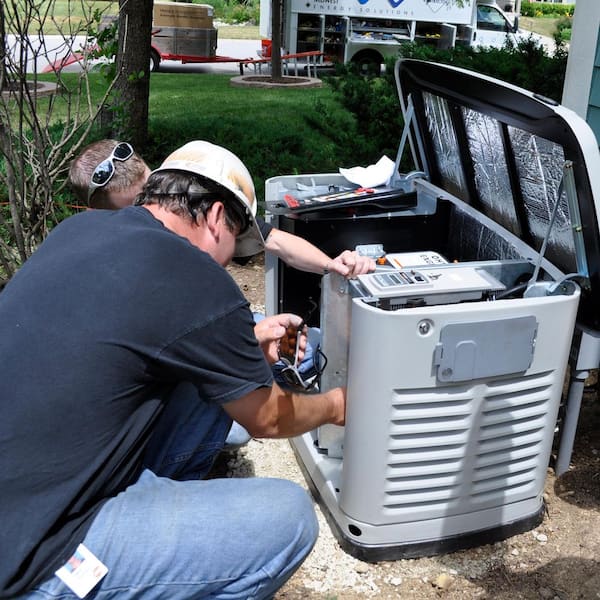 Installed Guardian Series Residential Automatic Standby Generators