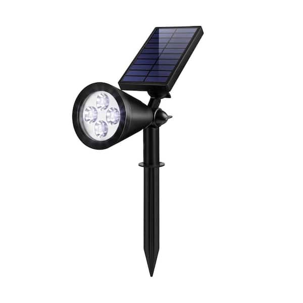 Waterproof Solar Spot Lights Outdoor Flag Pole Landscape Lighting