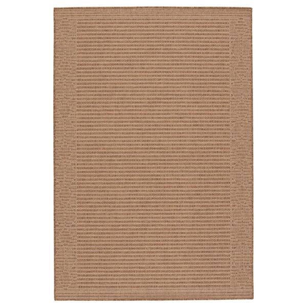 VIBE BY JAIPUR LIVING Vahine Light Brown/Beige 5 ft. 3 in. x 7 ft. 6 in. Coastal Indoor/Outdoor Area Rug