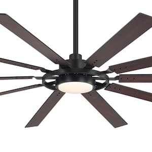 Breezary Archer 72 in. Integrated LED Indoor Black Ceiling Fans
