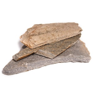 14 in. x 12 in. x 2 in. 60 sq. ft. Klondike Gold Natural Flagstone for Landscape, Gardens and Pathways