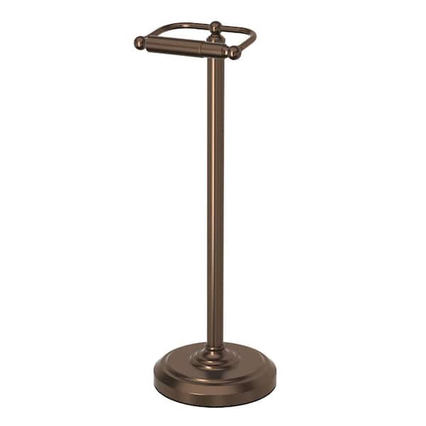 Gatco Double Post Freestanding Toilet Paper Holder in Bronze