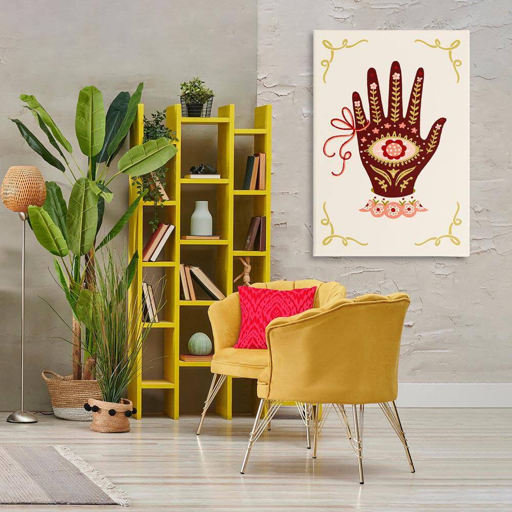 Boho Folk Style Hand by Hannah Moren Unframed Religious Graphic Art Print 45 in. x 30 in. price history on PriceWatchPro
