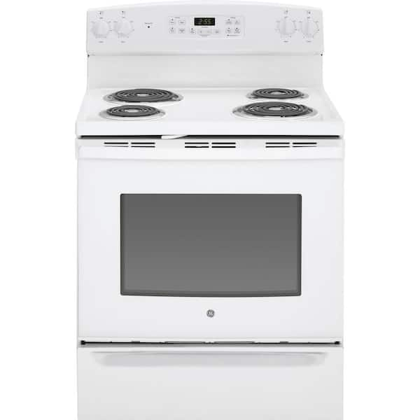 GE 5.0 cu. ft. Electric Range with Self-Cleaning Oven in White