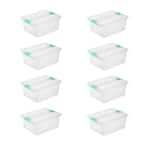 Sterilite Large 32 Qt Home Storage Container Tote with Latching Lids, (8  Pack), 8pk - Foods Co.