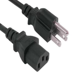 14 AWG Universal Power Cord (IEC320 C13 To NEMA 5-15P) – Multiple Lengths Available (1/2/3/5/6/8/10/15/25 Ft)