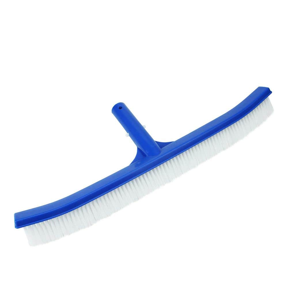  Tenry Pool Brush Head, with Corner Cleaning Brush and Cured  Bottom Bristile, 17.5 Metal Scrub Brush for Inground,Above Ground Swimming  Pools, Algae Brush for Pool Walls, Gound,Pool Tile Scrubber : Patio