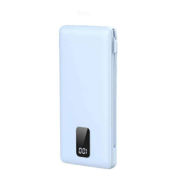 Yichuhaoxi Portable Charger with Built-in Cables and Wall Plug, 10000 mAh Portable Power Bank, External Battery Pack