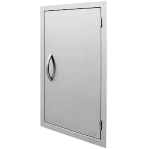 32 in. Vertical Stainless Steel Door