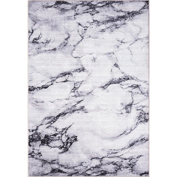 Parker Ivory 7 ft. 9 in. x 10 ft. 2 in. Abstract Polypropylene Area Rug