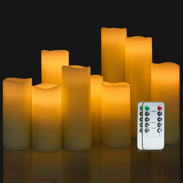 Afoxsos Flameless Battery Operated Candle Set of 9 HDSA17OT060 - The ...