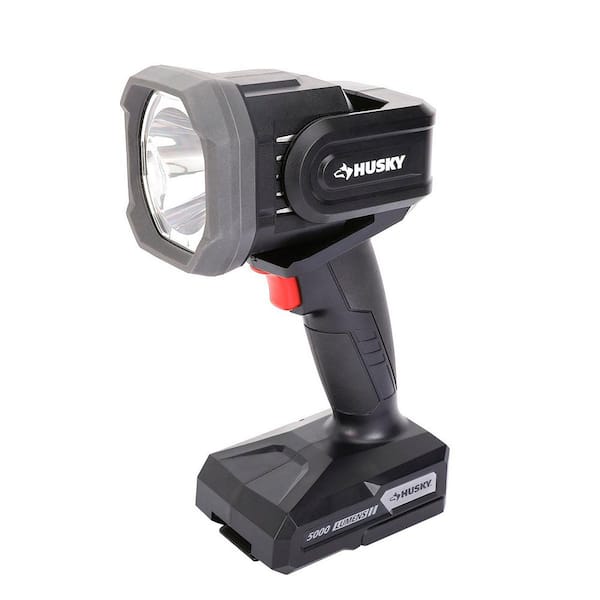 5000-Lumens Hybrid Power Swivel Rechargeable Spotlight