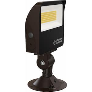 Contractor Select ESXF1 Bronze Outdoor Integrated LED Flood Light with Switchable Lumens and CCT