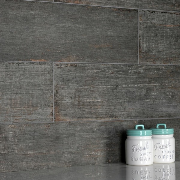 Retro Cendra 8-1/4 in. x 12 in. Porcelain Floor and Wall Take Home Tile Sample
