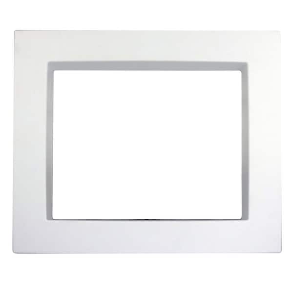 White Plastic Washing Machine Outlet Box Replacement Faceplate