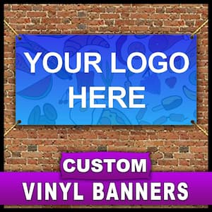 FOR RENT Custom Phone Number 2 ft x 4 ft Banner Sign w/4 Grommets 