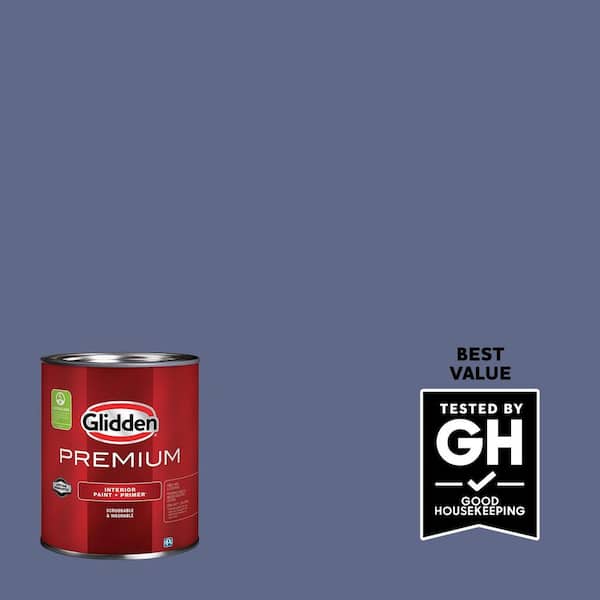 Glidden Premium 1 qt. PPG1168-6 Grape Haze Satin Interior Latex Paint
