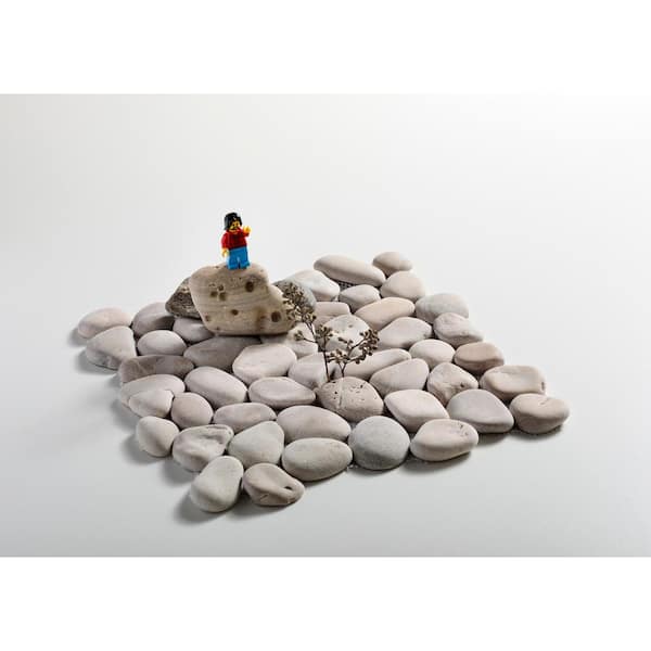 CRUZ BAY STUDIO Classic Pebble Tile Tan 11-1/4 in. x 11-1/4 CRUZ BAY STUDIO Classic Pebble Tile Tan 11-1/4 in. x 11-1/4