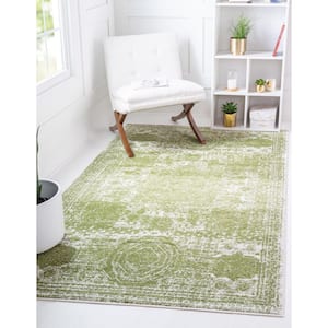 Bromley Wells Green 5 ft. x 8 ft. Area Rug
