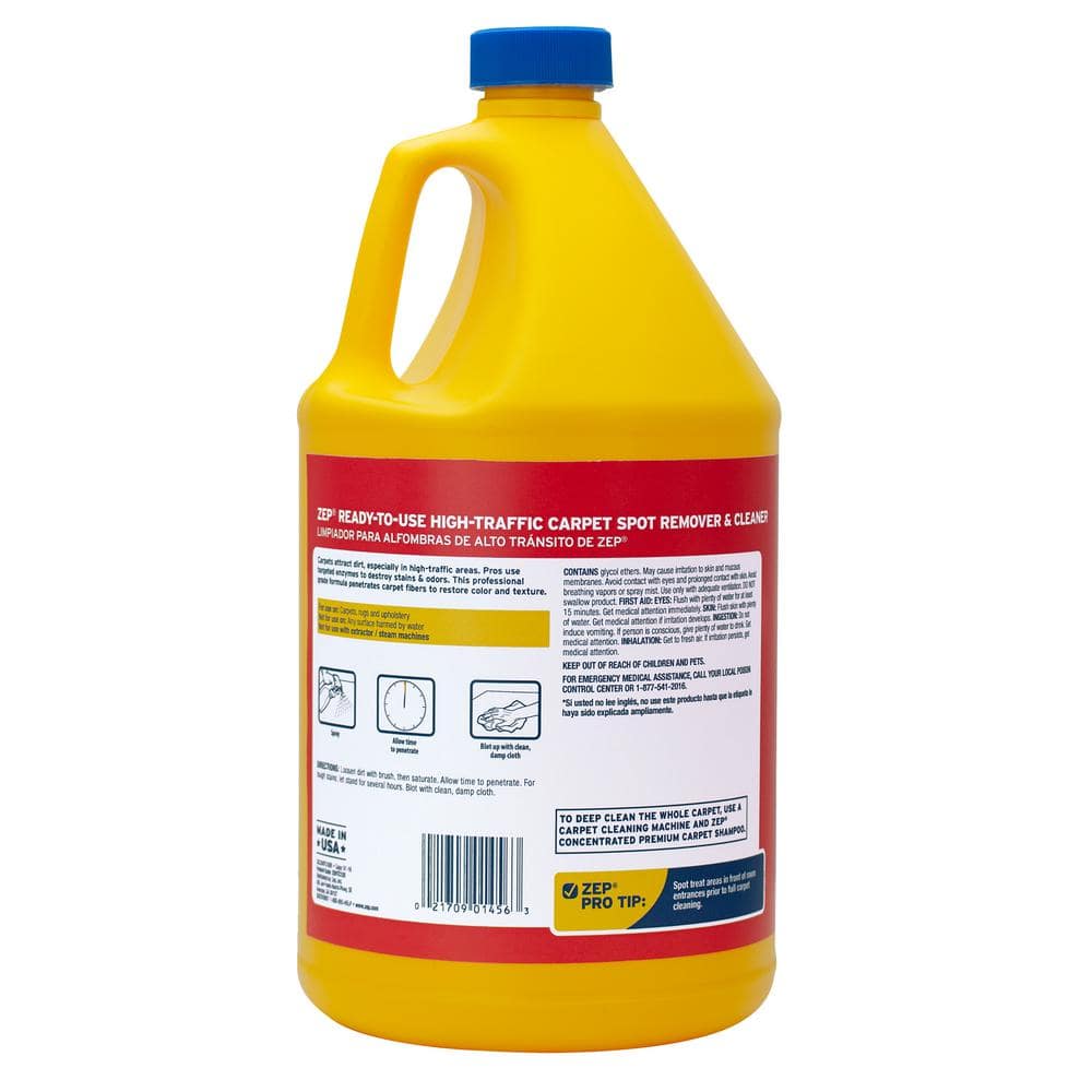 Zep 128 oz Yellow Heavy Traffic Carpet Cleaner Liquid