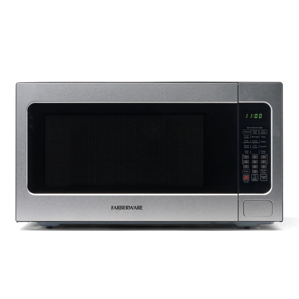 Professional 2.2 cu. ft. 1200-Watt Countertop Microwave Oven with Smart Sensor Cooking, Stainless Steel
