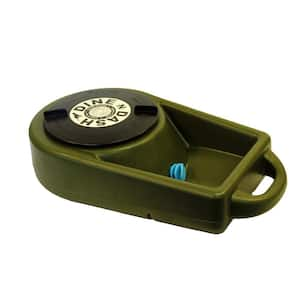 Dine N Dash 2.5 gal. Plastic Feeder System Dog in. Olive