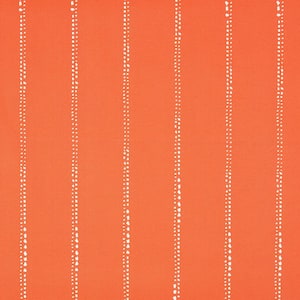 Orange Dotted Stripes Rectangular Outdoor Knife Edge Lumbar Pillows (2-Pack)