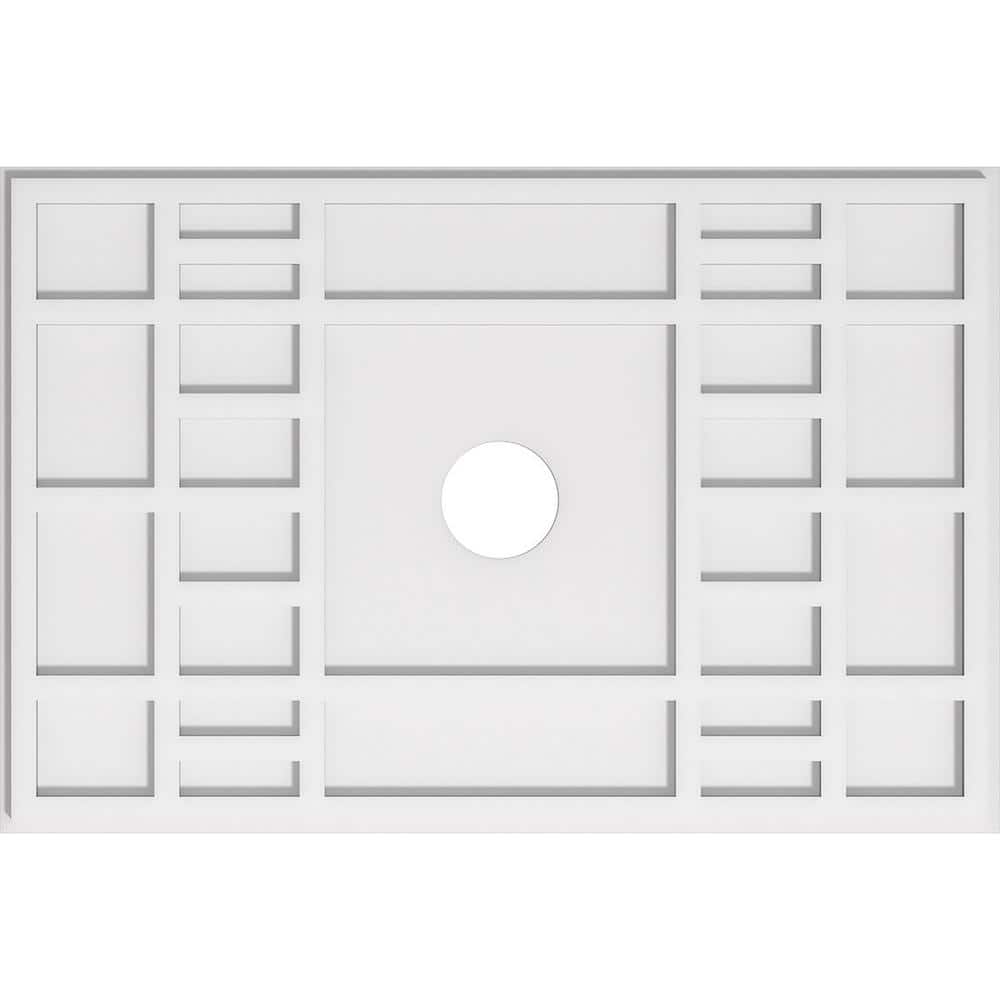 34 in. W x 22-5/8 in. H x 4 in. ID x 1 in. P Beaux Architectural Grade PVC Contemporary Ceiling Medallion price history on PriceWatchPro