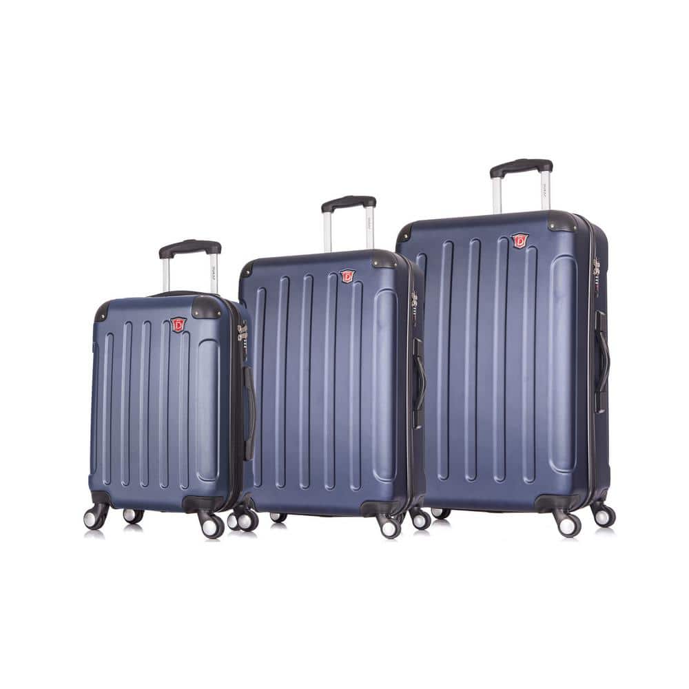 Intely 20 in./28 in./32 in. Blue Smart Hardside with USB Port & Integrated 