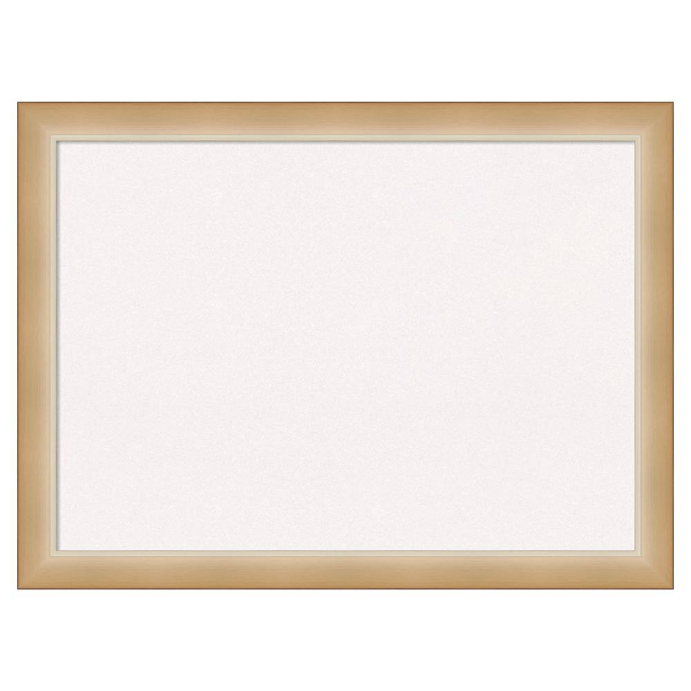 Amanti Art Eva Ombre Gold Narrow White Corkboard 31 in. x 23 in