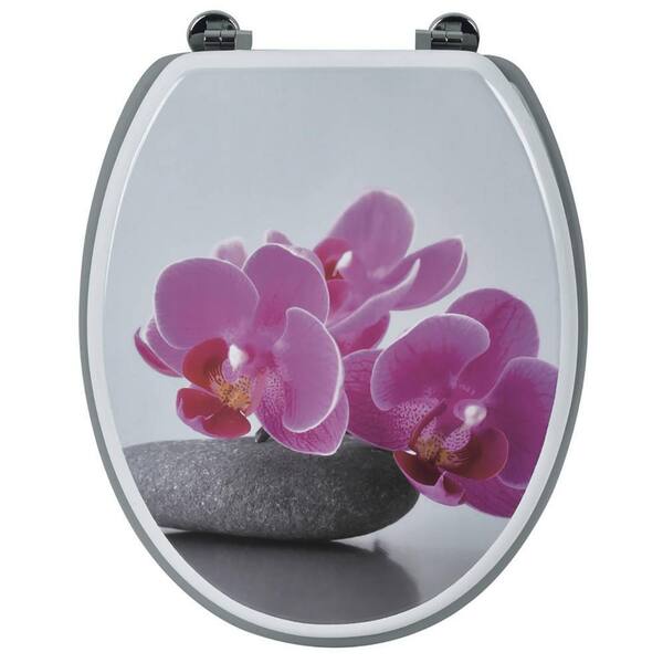 Unbranded Oval Closed Front Toilet Seat in Pink