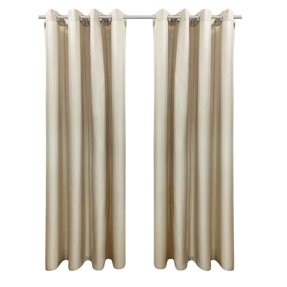 Seascapes Linen 50 in. x 84 in. Grommet Light Filtering Indoor/Outdoor Curt
