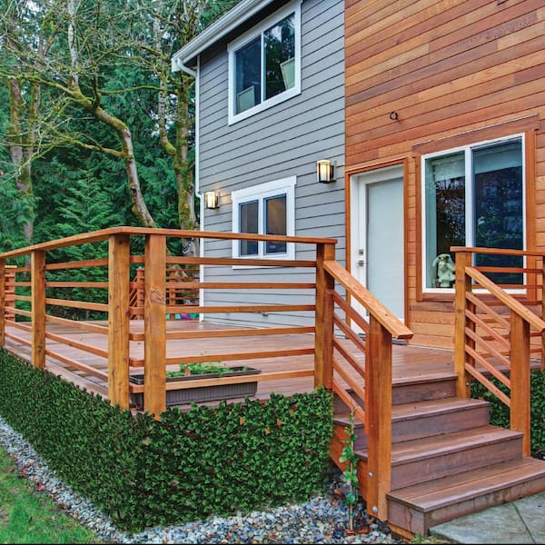 Expandable Pvc Trellis Hedges 36 in. X 72 in. Gardenia Artificial Leaf 6 Pieces