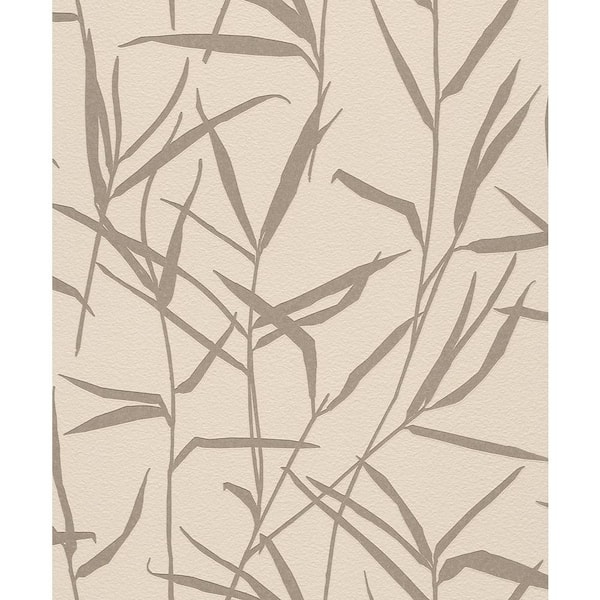 Washington Wallcoverings Brown Contemporary Grass Reeds Wallpaper