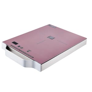 Equator 11 in. Portable Single Burner ceramic glass surface Induction Cooktop in Lilac w/ Light Weight Aluminium Handle