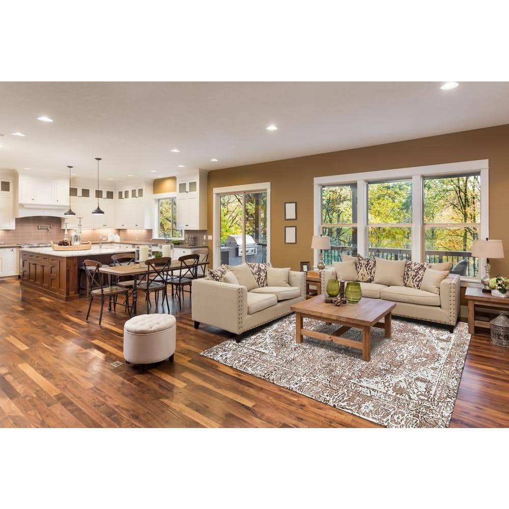 Ivory/Copper 7 ft. x 9 ft. Hand-Knotted Wool Transitional Modern Heriz Area Rug price history on PriceWatchPro