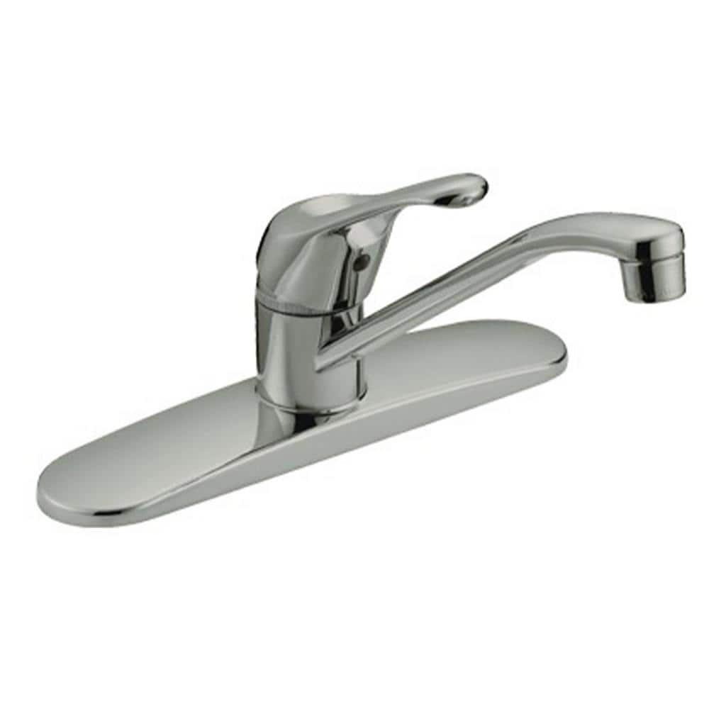 Single-Handle Standard Kitchen Faucet in Chrome KF201342 - The Home Depot