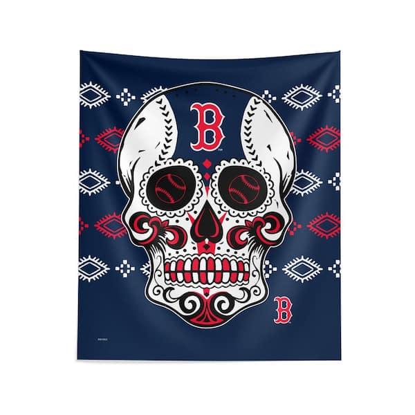THE NORTHWEST GROUP MLB Red Sox Candy Skull Printed Wall Hanging