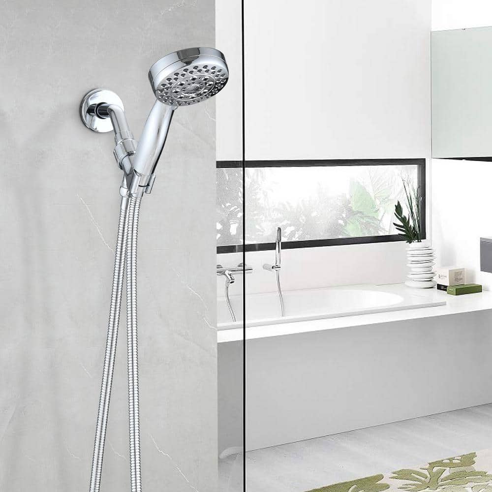 Tahanbath 5Spray Wall Mount Handheld Shower Head 2.5 GPM Shower Heads