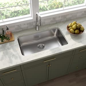Undermount Stainless Steel 30 in. Single Bowl Kitchen Sink