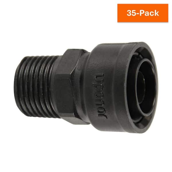 TotalFit 1/2 in. Push-to-Connect x 1/2 in. NPT Engineered Polymer Male Threaded Adapter (35-Pack)