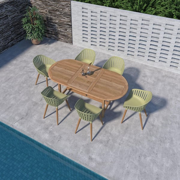 Amazonia Mayorca 7-Piece Teak FSC Certified and Recycled Resin